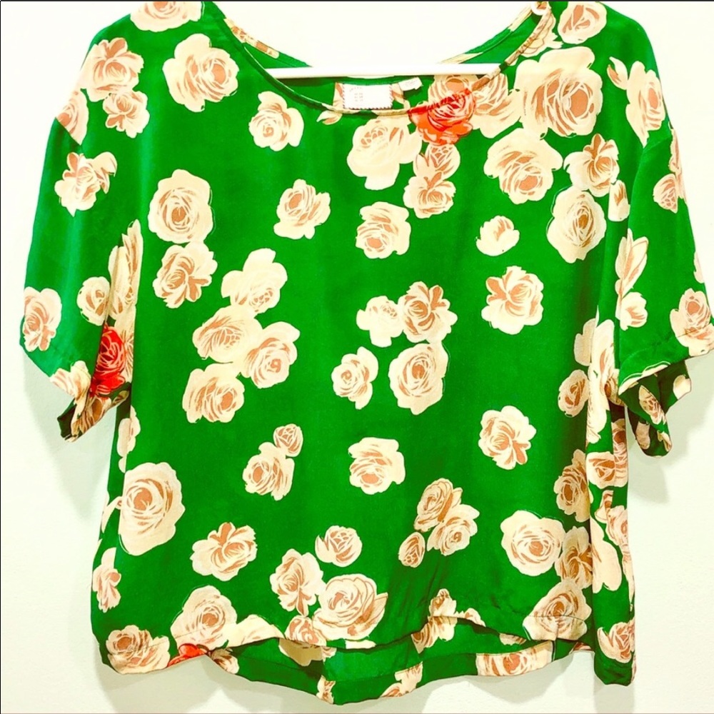 Anthropology Silk Blouse